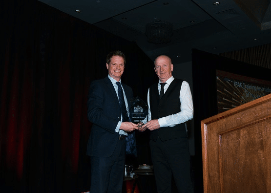 Peter Wallace Receiving IPAF Instructor Of The Year 2018 Award